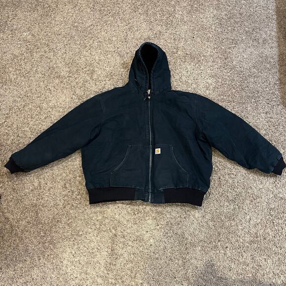 Carhartt Other - Vintage Carhartt Jacket Mens 3XL Black Quilted Coat Duck Canvas‎ J140 Union USA